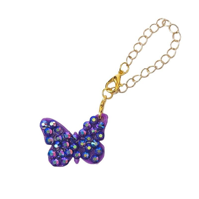 Handmade Butterfly Rhinestone Charm Accessories for Tumbler Cup Drink Charm