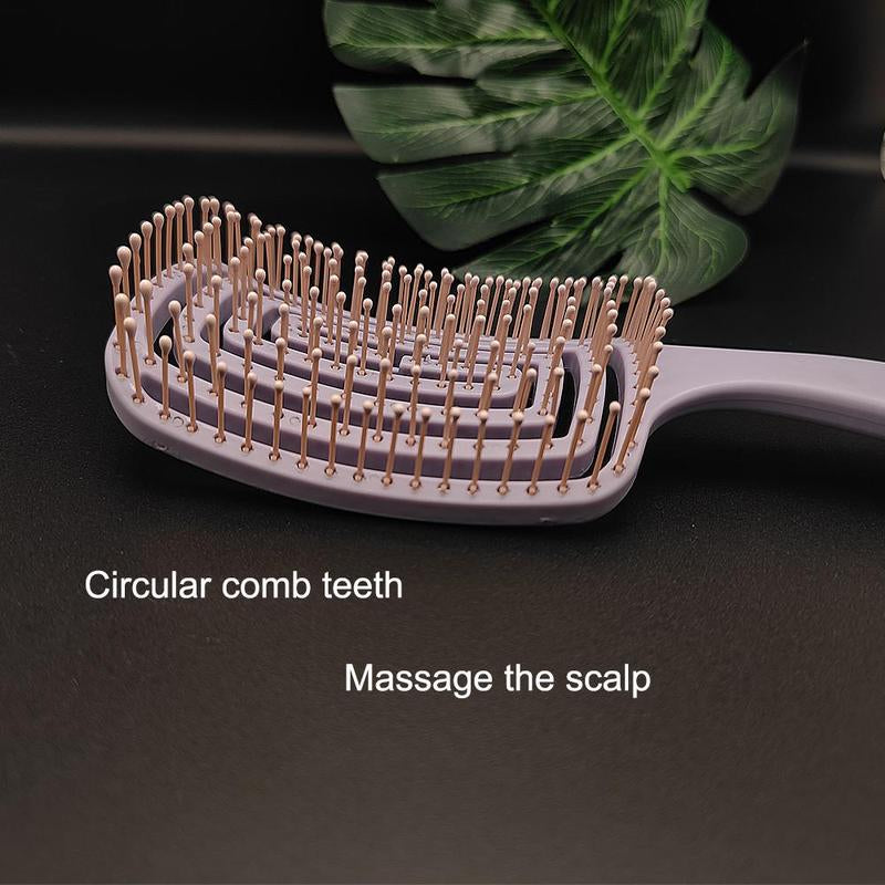 Hollow Out Arc Design Comb, Cute Hair Brush, Hair Detangling & Styling Tool for Girls