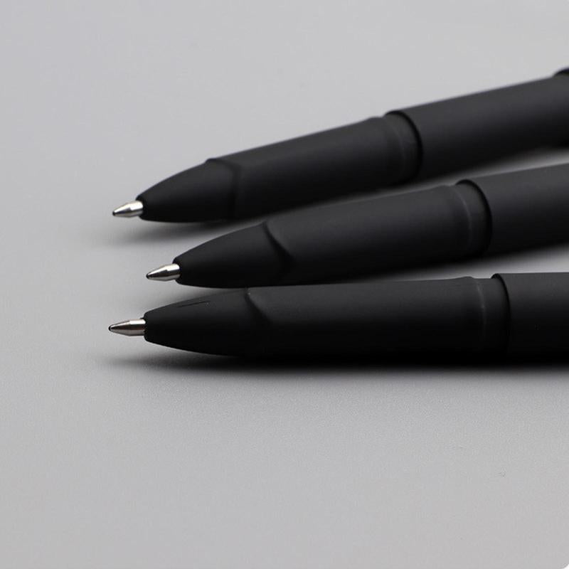Plain Roller Ball Gel Pen, 3Pcs Black Gel Pens, Special Pen for School or Office, Office Accessories, Writing Tools