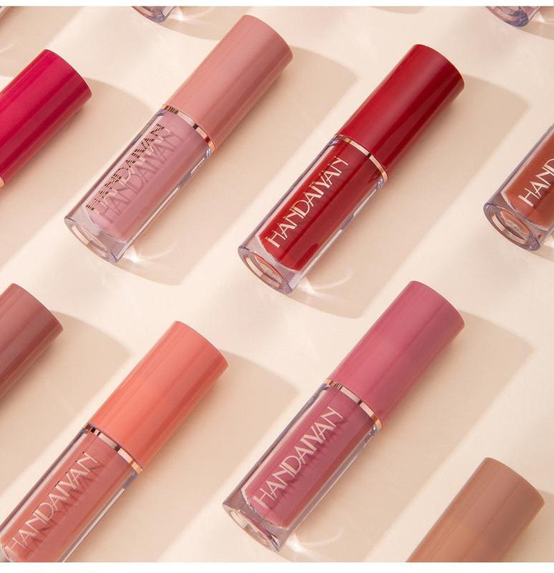 12Pcs Moisturizing Liquid Lipstick Glossy Lip Glaze Stick Lip Moisturizer ，Infused Lip Gloss Smudge Proof Matte and Pearlescent Lip Gloss Set, Lip Tint for Women, Girl, Tinted Lip Balm Hydrating Lip Stain. Gift Makeup Flawless Cosmetic Hydrate Lip Care