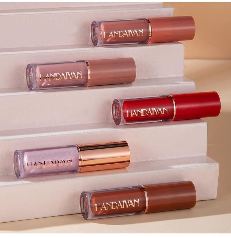 12Pcs Moisturizing Liquid Lipstick Glossy Lip Glaze Stick Lip Moisturizer ，Infused Lip Gloss Smudge Proof Matte and Pearlescent Lip Gloss Set, Lip Tint for Women, Girl, Tinted Lip Balm Hydrating Lip Stain. Gift Makeup Flawless Cosmetic Hydrate Lip Care