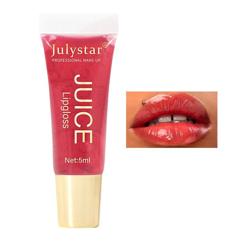 Fruit Flavor Moisturizing Mirror Lip Gloss, Long Lasting Tinted Lip Gloss, Hydrating Glossy Lip Glaze Stick for All Occasions Makeup, Girls and Women
