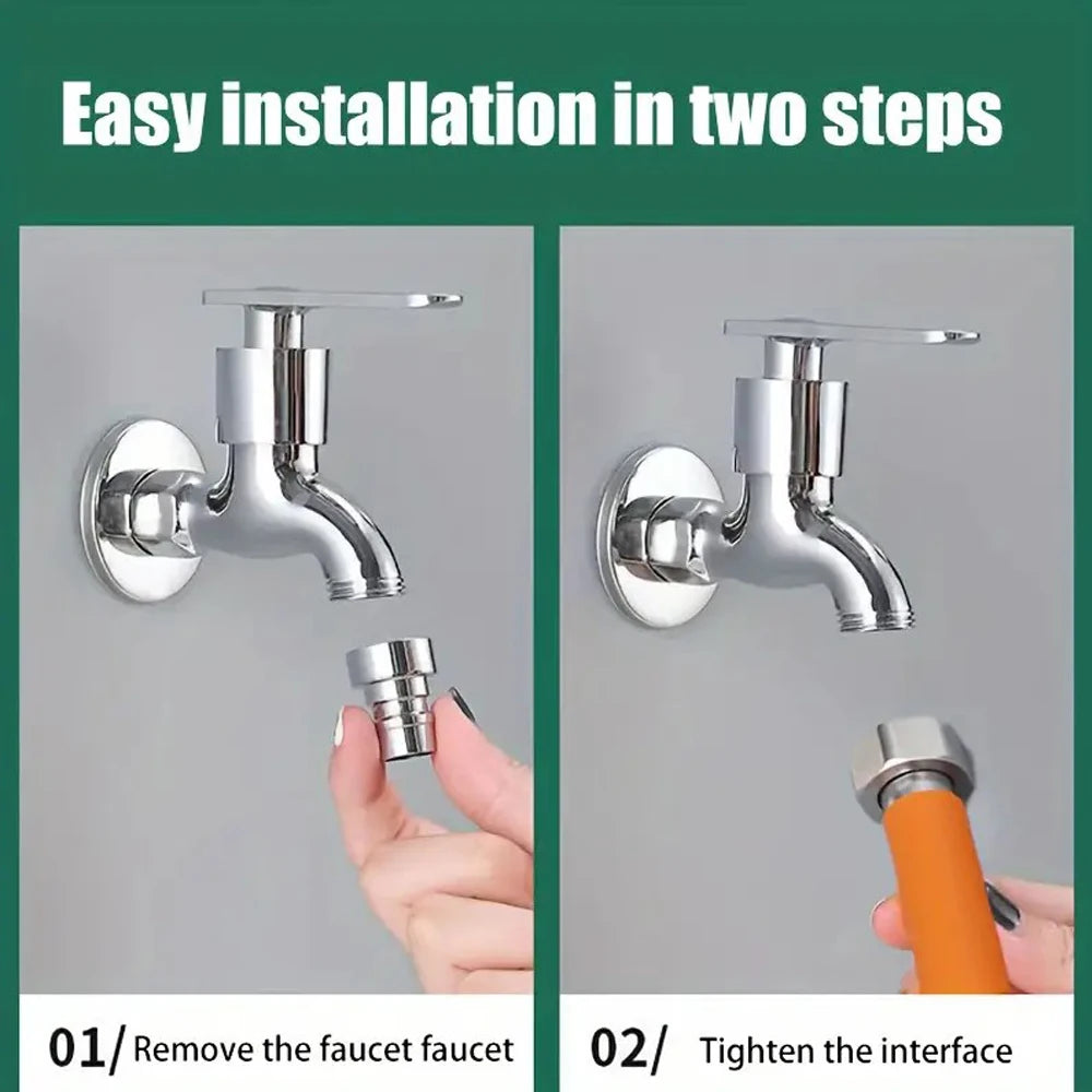 Faucet Extension Tube Splash Proof Foaming Mouth Bendable Rotatable Universal Faucet Adapter for Kitchen Balcony Sink