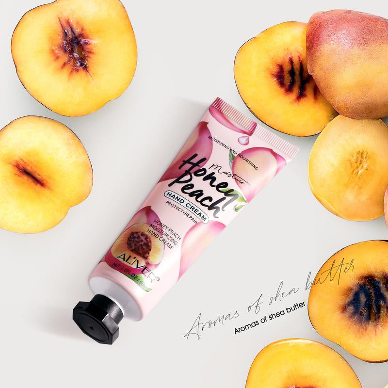 Aliver Honey Peach Hand Cream, Daily Hand Cream Dry Hand (60G)