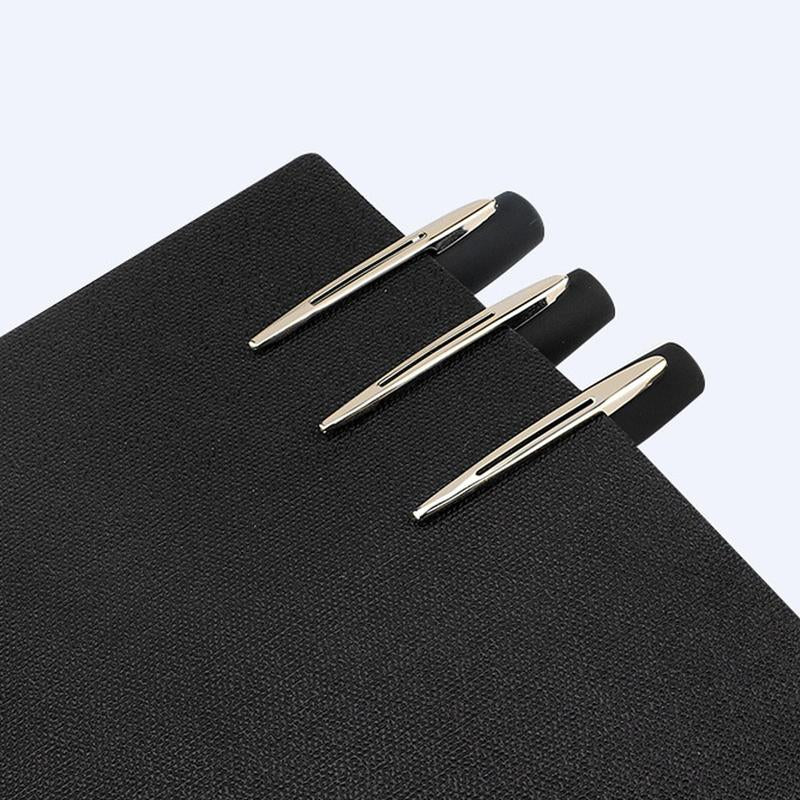 Plain Roller Ball Gel Pen, 3Pcs Black Gel Pens, Special Pen for School or Office, Office Accessories, Writing Tools