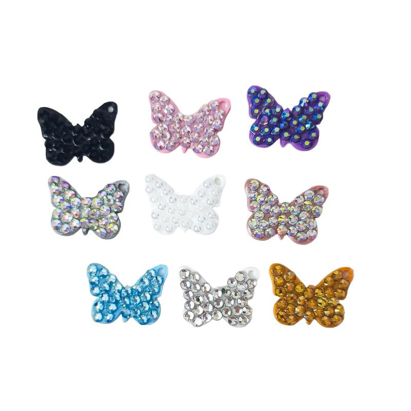Handmade Butterfly Rhinestone Charm Accessories for Tumbler Cup Drink Charm