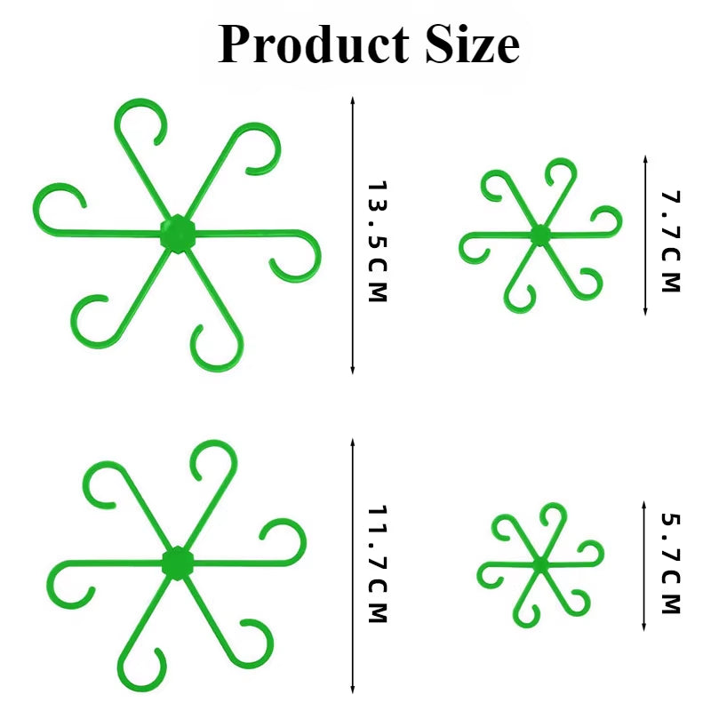 4Pcs Plant Holding Clips Placement Climbing Support Bracket Gardening Flower Stem Gathering Bracket Planters Plant Stand